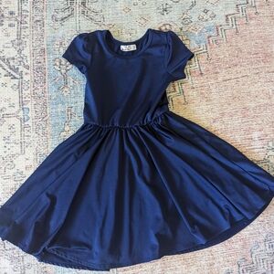 Dot Dot Dot solid navy blue dress